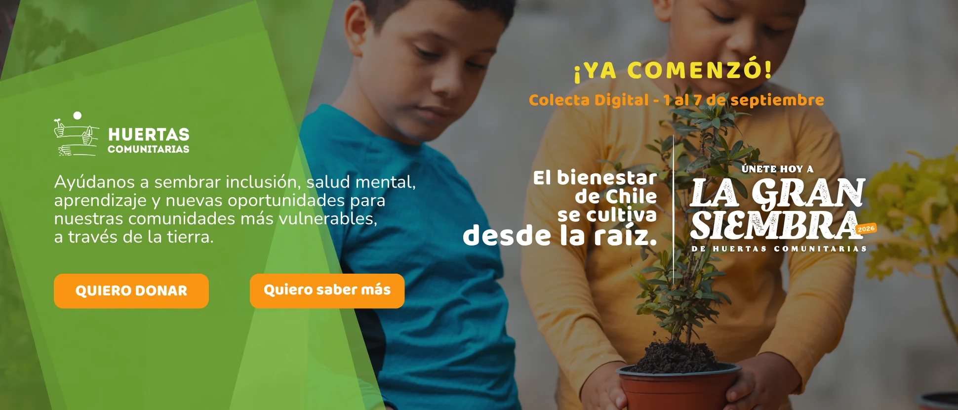 La Gran Siembra 2026 — Colecta Digital de Huertas Comunitarias, del 1 al 7 de septiembre